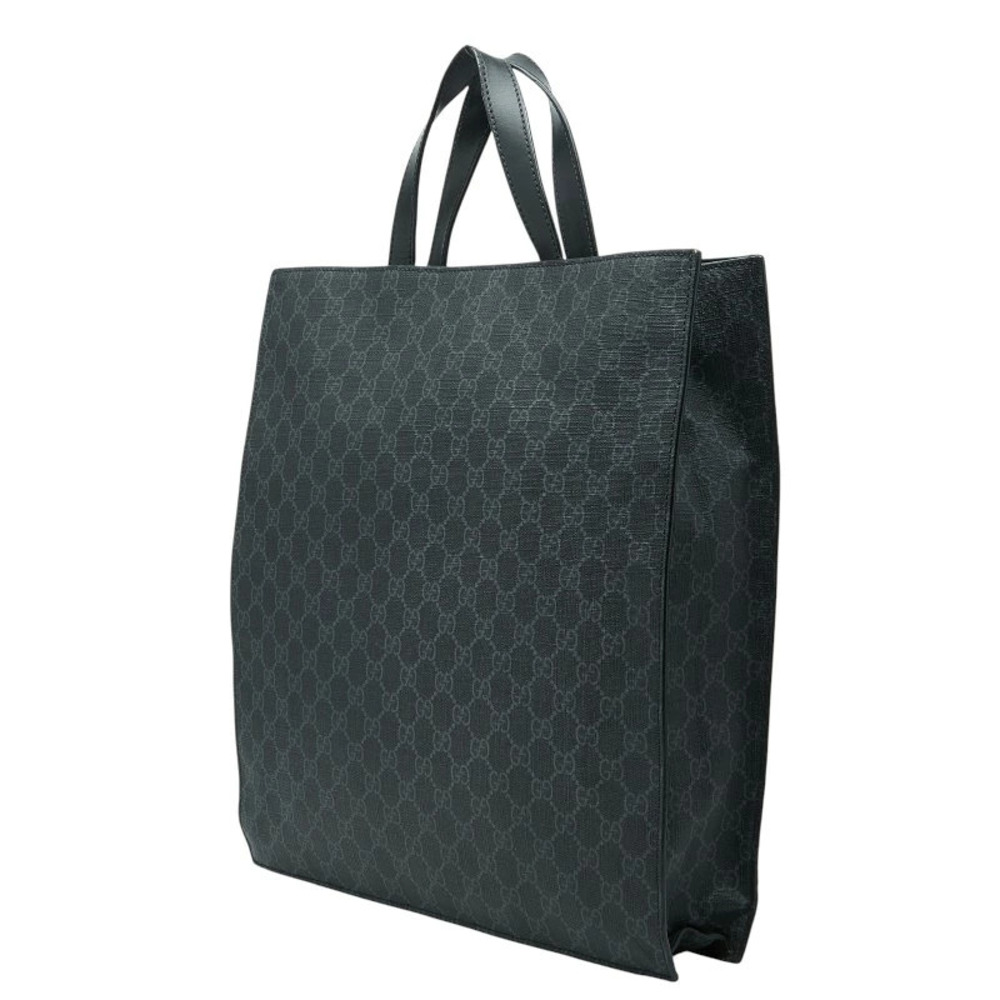 Gucci Handbag GG Bag Supreme Leather Tote Black